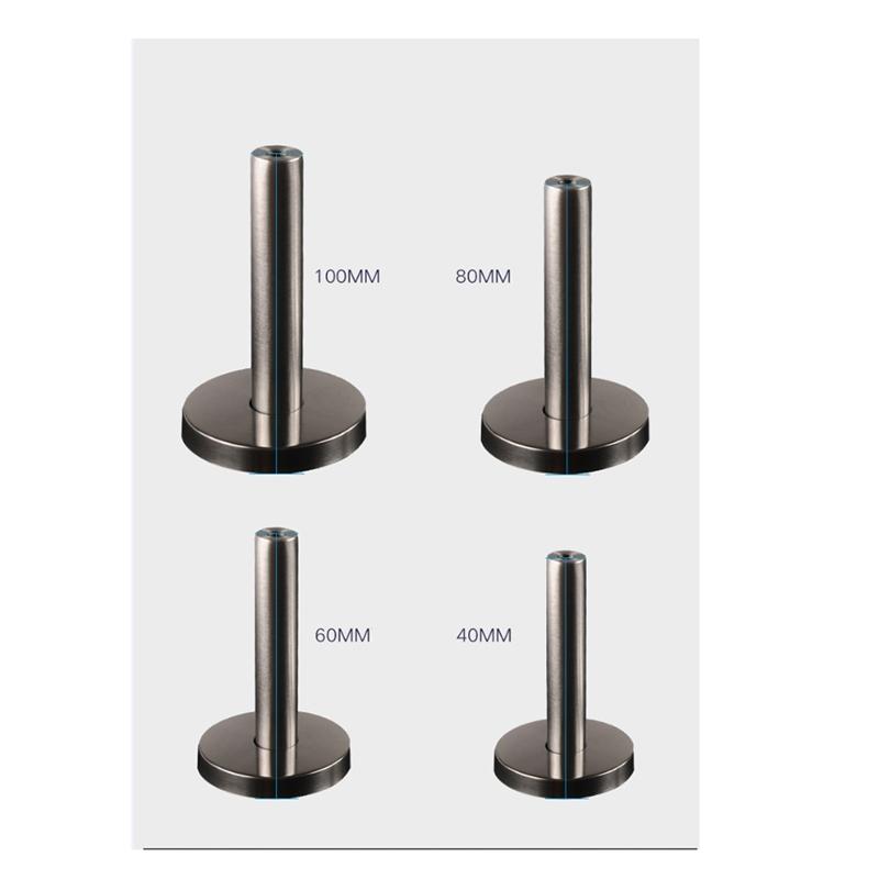 304 Stainless Steel Glass Clamps Adjustable Glass Holder for Staircase Handrail Glass-to-Ground Fixed Bracket 65x43x26