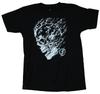 Flash Unisexs Tshirt Lightning Skull Face Pic