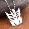 Trendy Simple Autobots Pendant Popular Movie Optimus Prime Decepticon Necklace for Men Gift Popular Charm Jewelry