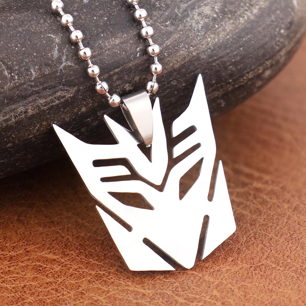 Trendy Simple Autobots Pendant Popular Movie Optimus Prime Decepticon Necklace for Men Gift Popular Charm Jewelry