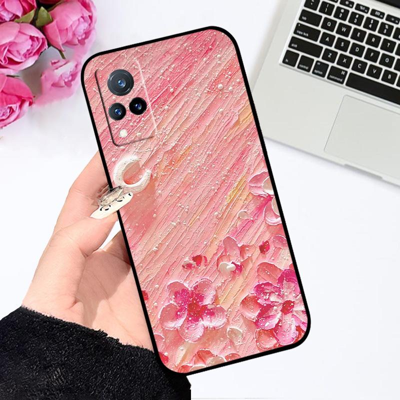 Чехол для Vivo V21 4G 5G V21s V2066 V2050 Мультяшное Животное Мягкий Силиконовый TPU Чехол для Телефона Для V21e V2061 V2055 Ударопрочный Бампер
