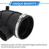 X Autohaux Engine Air Intake Hose with Clamps for BMW 525i E38 2001-2003 No.13541435625