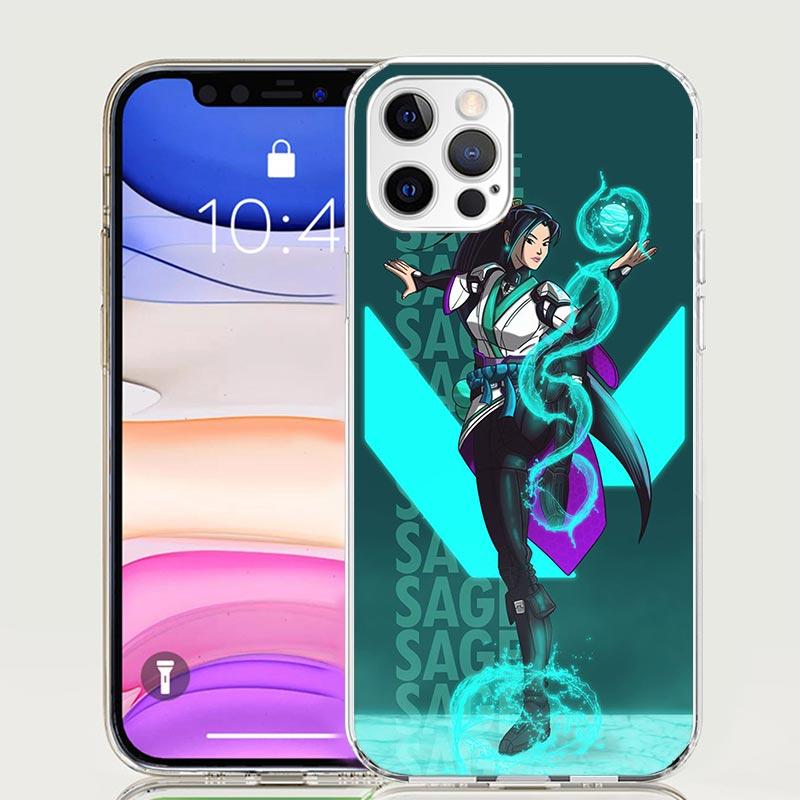 Чехол для телефона Valorant Sage для iPhone 18 17 Air 16 15 Plus 11 14 Pro Max 13 Mini 12 7 8 + SE Узорное Искусство Индивидуальная Крышка 17 Air 16 1