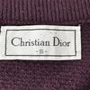 Винтажный Сделано в США / Christian Dior / Вязаный жилет [Женский S / Фиолетовый] V-образный вырез(ИСПОЛЬЗОВАЛ)