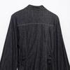 Spring 2025 Women's European & American Style Denim Midi Dress with Long Sleeves