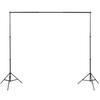 Photo Studio Set 3 Cotton Backdrops with Adjustable Frame 3x5 m