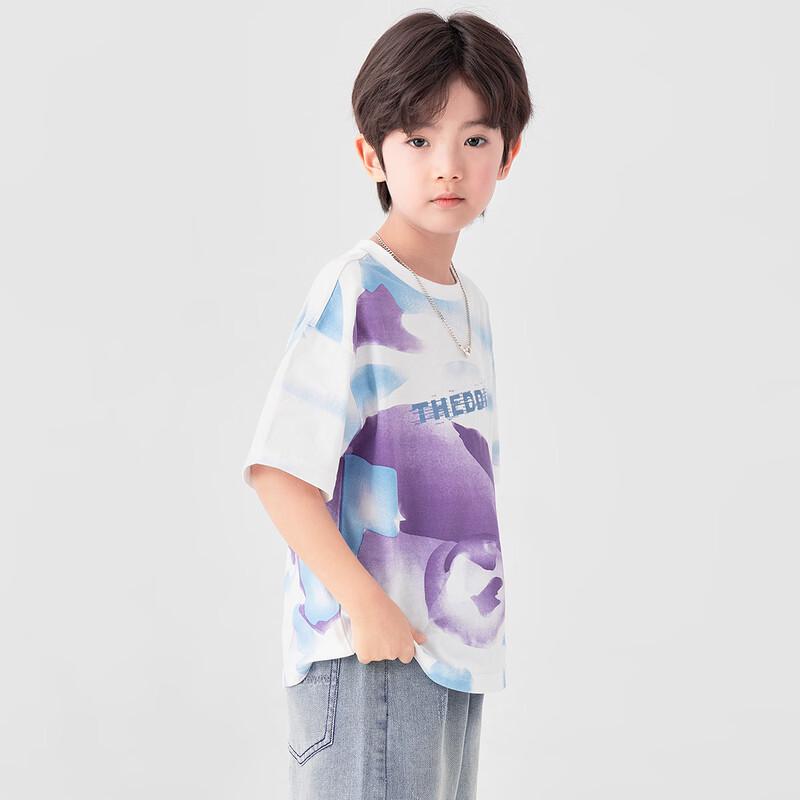 Boys' Tie-dye Cotton Short Sleeve T-shirt