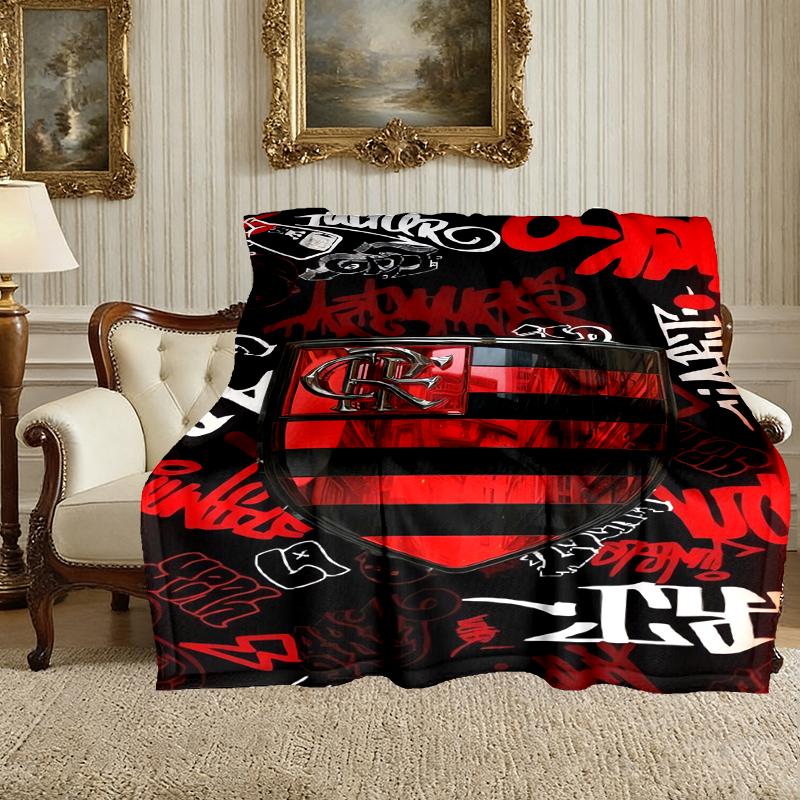 1pc Easy-Care Rangers FC Blanket, Perfect for Couch, Bed, Home, Travel & More, Warm & Durable Printed Blanket