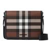 Винтажная Клетчатая Кожаная Сумка-Мессенджер Коричнево-Черная Crossbody Бизнес Ежедневная Поездка 80697921
