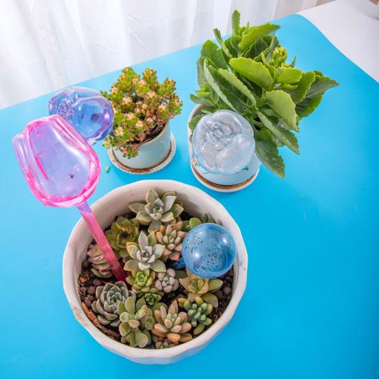 Пластиковые поливочные колбы в форме тюльпана, самополивающийся вкладыш для кашпо, автоматический шар для полива растений для комнатных и уличных растений