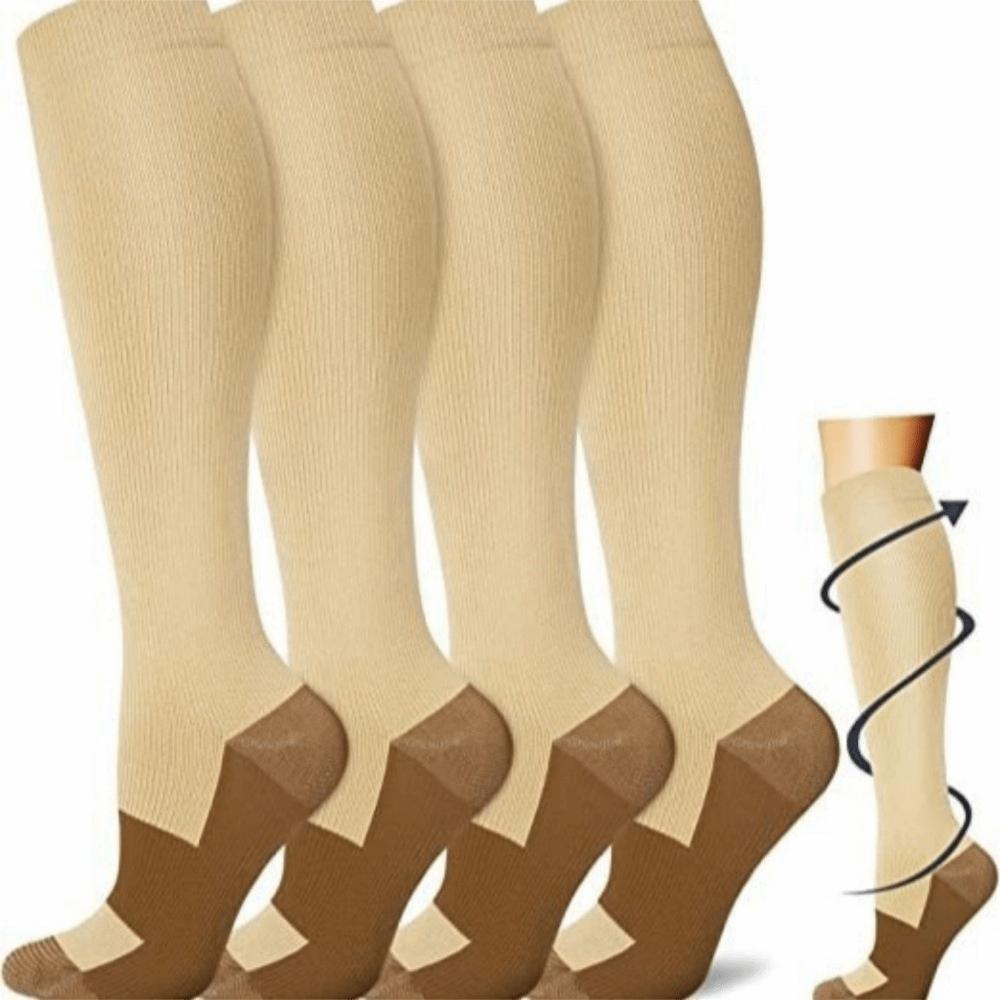 Breathable Men Calf Stockings Elastic Sports Socks Simple Compression Socks Flight