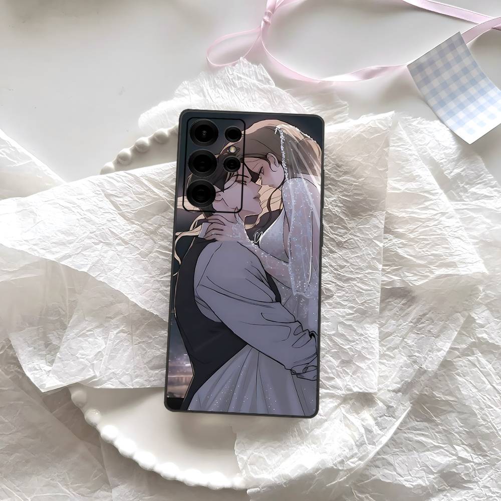 Чехол для телефона Аниме Слезы на увядшем цветке для Samsung S 24 Fe 25 Ultra Plus 20 Lite 21 30 22 23 24 22 Ultra 5G Fundas