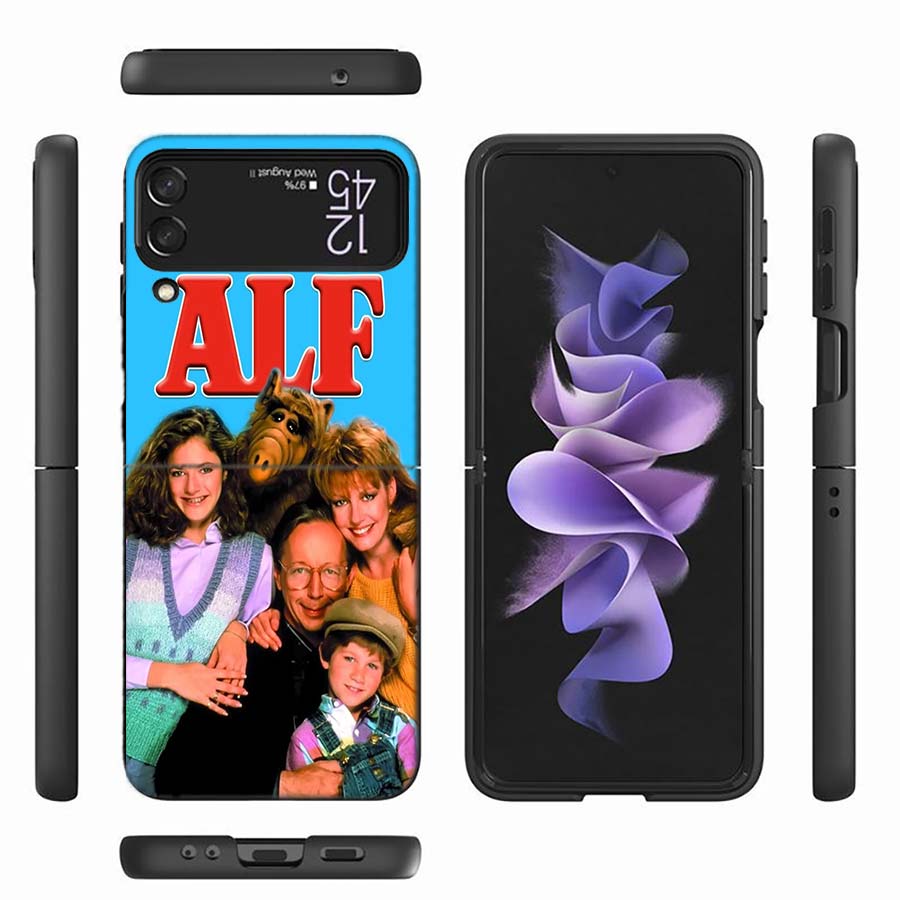 Чехол для телефона из сериала Альф для Samsung Z Flip 6 7 5G Z Flip 5 Galaxy Z Flip 3 4 5G ZFlip Ударопрочный Жесткий Чехол TPU PC Coque Capa S
