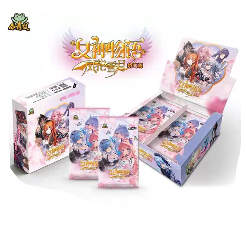 little frog New Goddess Story Collect cards One box contains 30 packs of cards Beautiful anime style gift toy collectibles