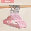 5/10/20 PCS Kids Clothes Hanger Racks Metal + PVC Plastic Candy Color Hangers Non-slip Coats Hanger Baby Clothing Organizer