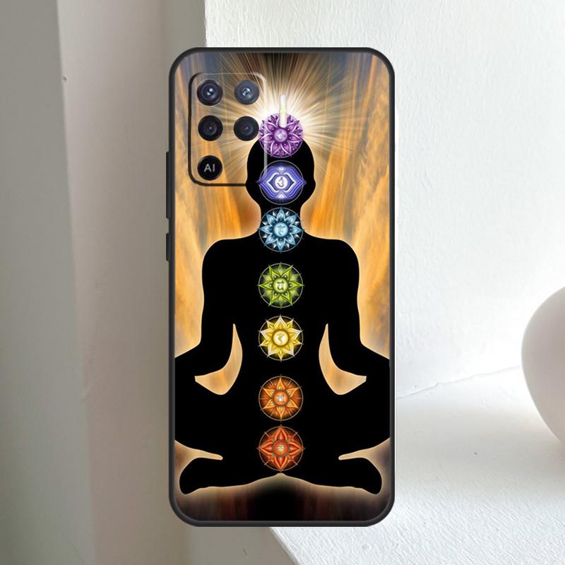 Mandala Chakra Yoga For OPPO A74 A54 A94 A17 A57 A15 A16 A76 A96 A18 A38 A58 A78 A98 A40 A60 A80 A5 A6 Pro Case
