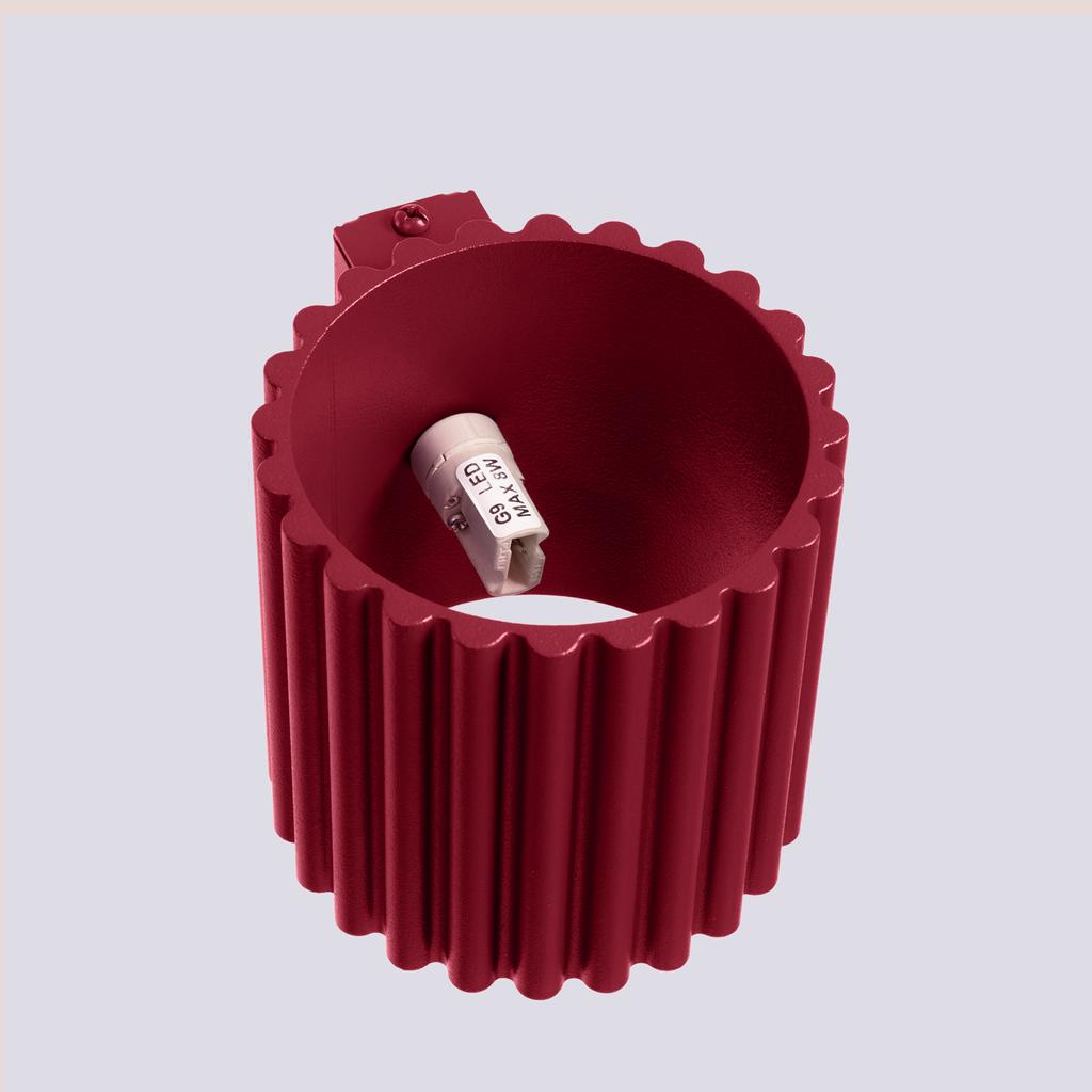 Kinkiet Aura 1 G9 Burgund Alu Sollux Sl.1821