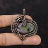 Purpurite Pendant Copper Wire Wrapped Jewelry Handmade Copper Pendant Gemstone Jewelry Wire Wrap Pendant Gift For Mom Ethnic Style Pendants