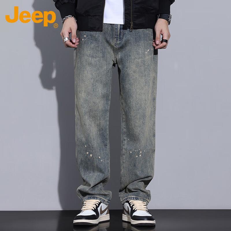 Jeep Мужские джинсы из денима прямого кроя