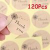 120 шт. Цена Круглый Спасибо Одуванчик Запечатывающая наклейка Упаковка для выпечки Пакет для печенья Спасибо Наклейка Этикетка