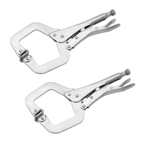 GOODRIG C-Type Locking Pliers, 280mm, Pack of 2, Vise C-Clamp, DIY Woodworking Fixing Tool