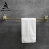 Bath Towel Bar Single Bar Gold/Silver Towel Rack Rod Classic Wall Mounted Brass Bathroom Towel Holder MB-0817B