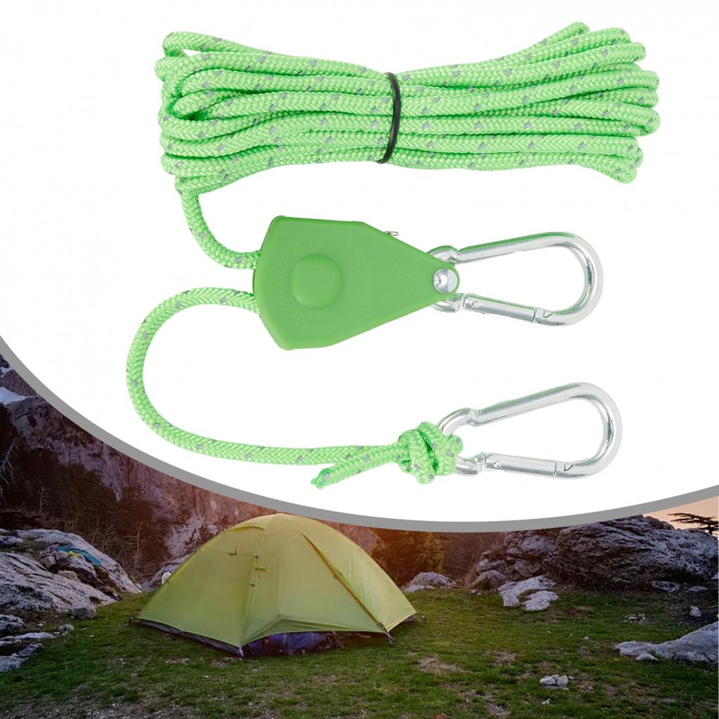 Ratchet Hanger Rope Stainless Steel+nylon Tent Pulley 100g