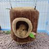 Small Animals Tree Stump Shape Hammock Guinea Pig Ferret Hamster Nest Cute Hang Beds