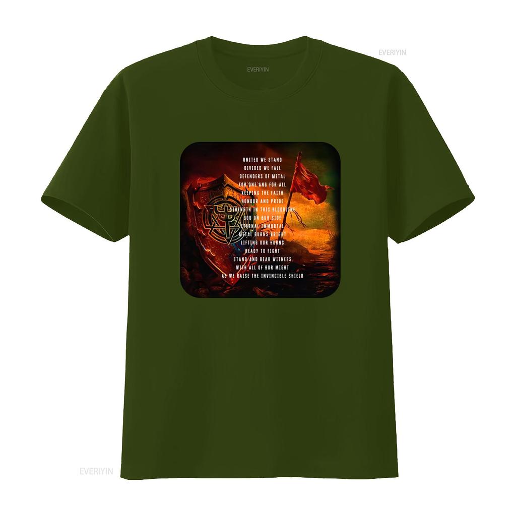 Judas Priest United We Stand Black Cotton T Shirt Defenders of Metal Strength in Bloodline Eternal Immortal vintage