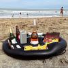 Durable Creative Floating Cup Holder PVC Inflatable Snack Tray for Water Sports