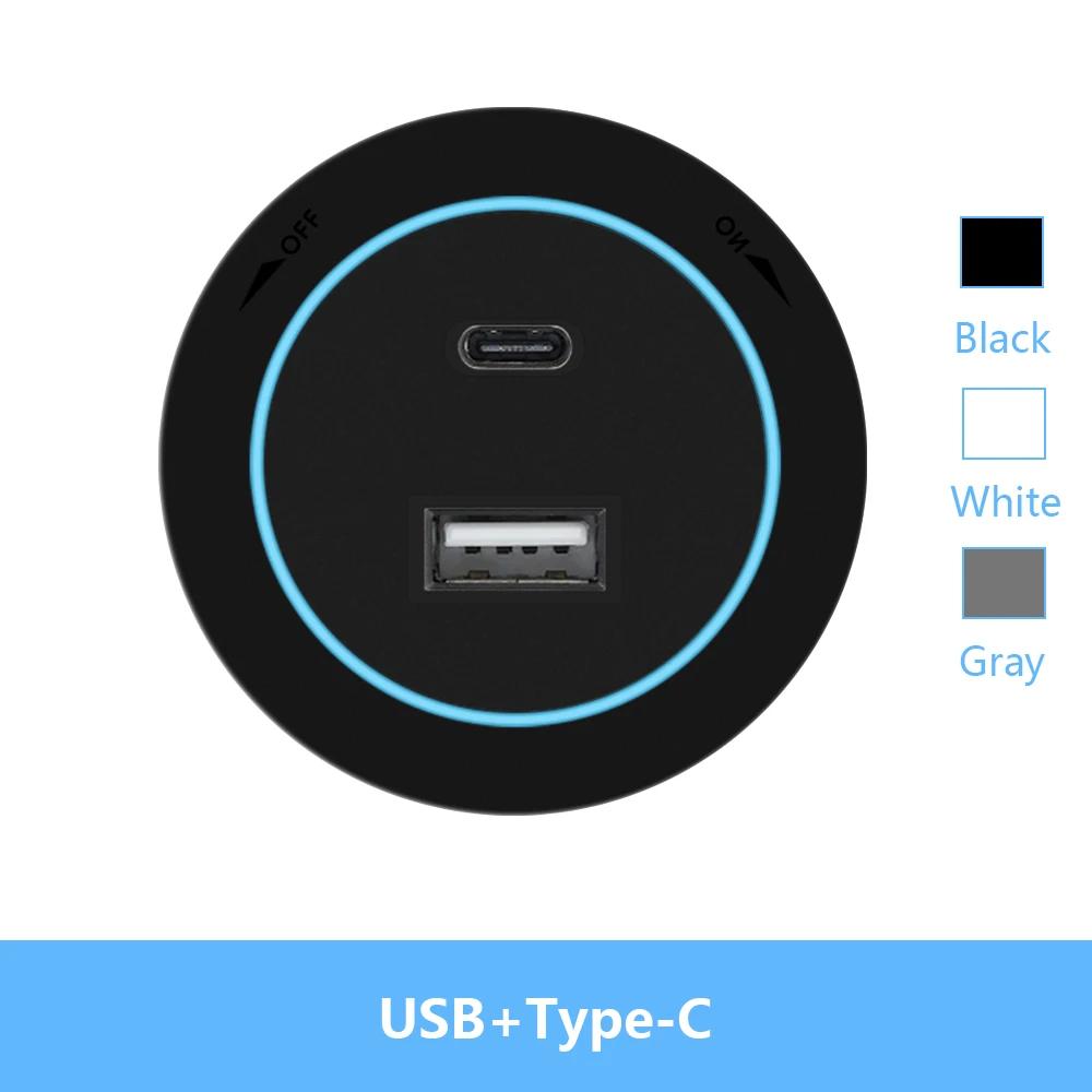Настенная розетка с дорожкой электропитания ЕС Великобритания Франция Корея Стандарт Дом Кухня Ванная Офис Настенные электрические розетки Вилки Адаптеры Белый Черный
