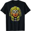 Graphic Egyptian Queen Skull with Gold Headdress T-Shirt