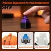 Anxiety Relief Fidget Toy Halloween Clicker for Stress Relief, Pumpkin Skull Ghost Witch Hat Finger Clicker, 3D Printed Push Button Bag Charm