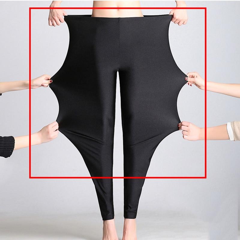 Женские повседневные леггинсы с эластичной резинкой на талии, большие блестящие леггинсы, эластичные леггинсы, спортивные штаны, леггинсы для тренировок