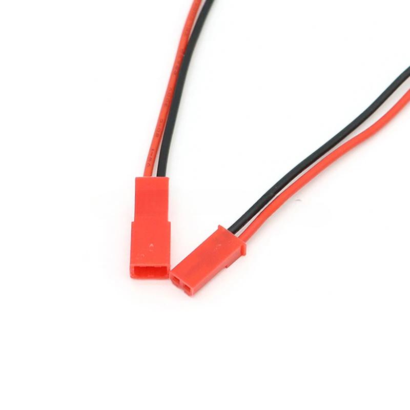 10 шт. JST 2-контактный 10 см 15 см 20 см мужской женский соединительный провод 2P штекерный разъем DIY электрический кабель для RC BEC батареи игрушки 22AWG красный
