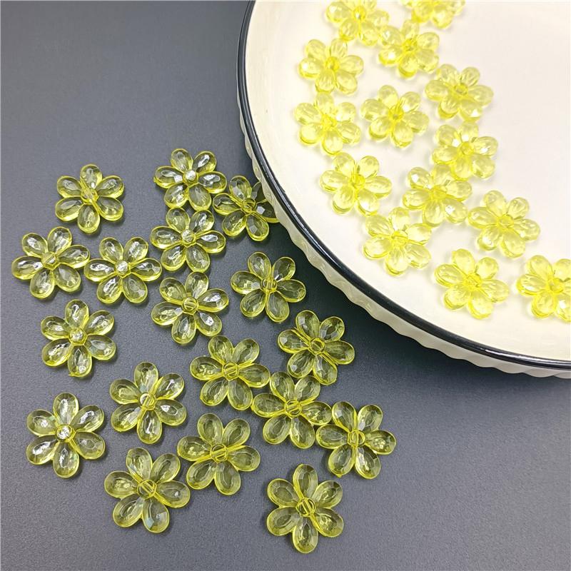 10 шт. 23 мм аксессуары для изготовления ювелирных изделий своими руками акриловые бусины в форме цветка солнца браслет ожерелье новые красочные свободные разделительные бусины ручной работы