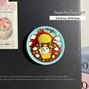 3D Chinese Style Food Magnet: Lobster & Noodles Hot Pot with Mantis Shrimp Sticker