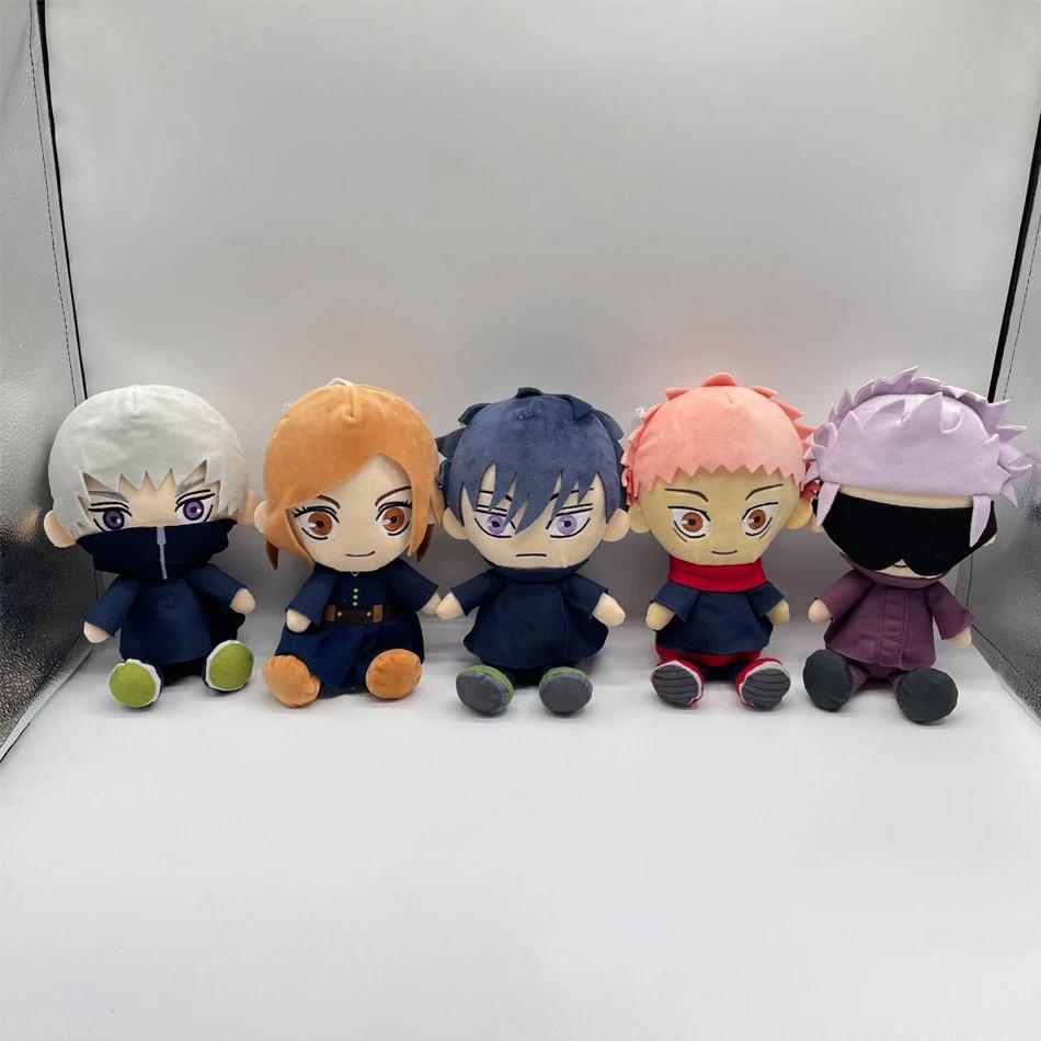 20 см Аниме Плюшевые Игрушки Jujutsu Kaisen Годжо Сатору Фушигуро Мегуми Кугисаки Нобара Мягкие Набивные Куклы Подарки для Детей