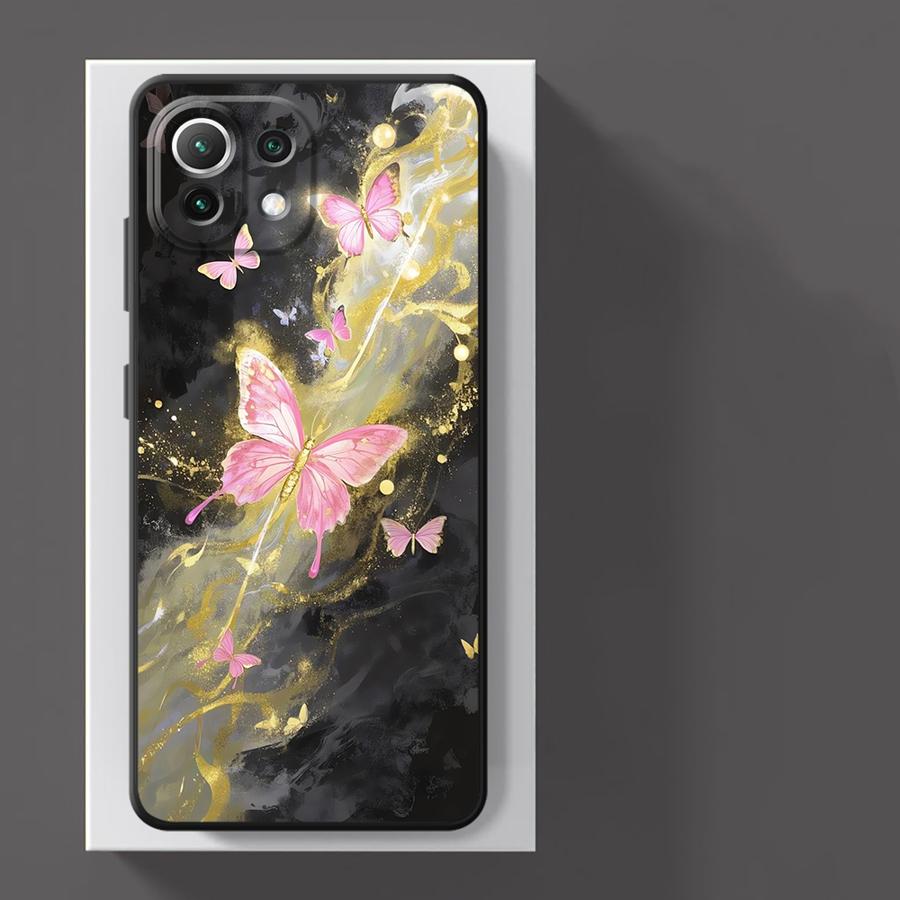 Чехол для Xiaomi Poco F8 M3 M4 M7 Pro X3 X4 X5 X7 Pro C71 C75 C50 C61 M5 F1 F3 Funda Чехол для телефона Мраморный Цветок