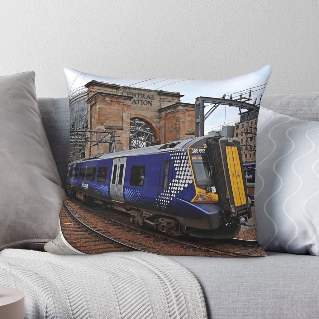 Scotrail Класс Площадь Глазго Центральная Наволочка Полиэстер Лен Бархат Креативная Молния Декор Наволочка Чехол для Подушки Дивана