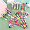 DIYASY 30 Pcs Mini Multicolor Ballpoint Pens, 4-in-1 Multicolored Retractable Pen Bulk Cute Animals Pens for Office Supplies Party Favors 15 Styles