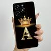 Чехол для телефона с буквами-коронами для OPPO Realme C61 4G 6.74" RMX3939 C 61 C63 Narzo N63 Квадратный корпус Жидкий силикон Мягкий бампер