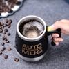 Automatic Stirring Coffee Cup, Stainless Steel, Magnetic Mixing Cup, Milk, Tea, Coffee Mug, Portable Thermal Cups, 450ml