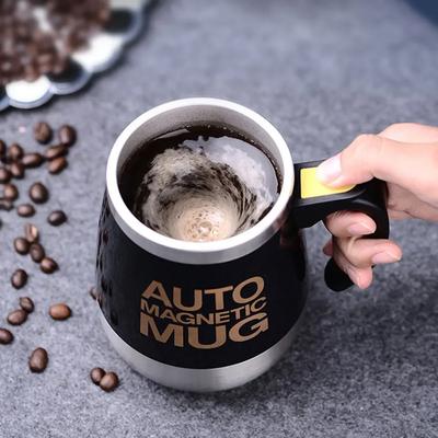 Автоматическая чашка для помешивания кофе, нержавеющая сталь, магнитная чашка для смешивания, молоко, чай, кружка для кофе, переносные термокружки, 450 мл