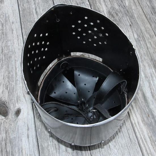 Средневековый большой шлем-ведро Рыцари 20G Стальной шлем тамплиера крестоносца