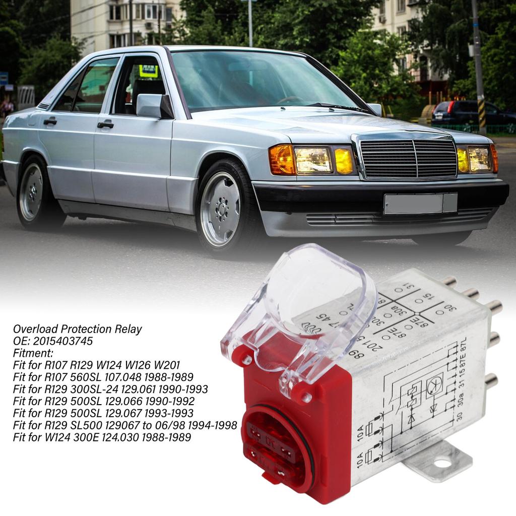 Реле защиты от перегрузки, стабильная производительность, износостойкое 2015403745 для R107 R129 W124 W126 W201