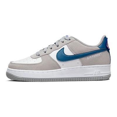 Кроссовки Nike Air Force 1 LV8 GS Athletic Club для детей, серые, светло-дымчато-серые, с синим акцентом, DH9597-001