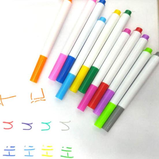 8/12Pcs Water Soluble Chalk Markers LED Boards Art Crafts Smooth Application Bold Lines Erasable Ink Neon Pens