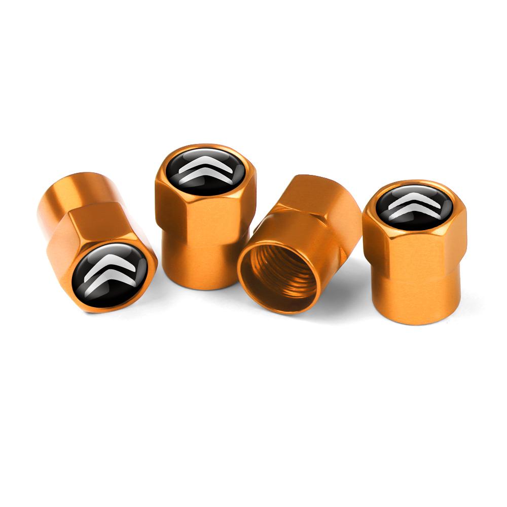4PCS Aluminium Car Wheel Air Tire Valve Stem Caps Covers For Citroen C4 C3 C5 C1 Berlingo Celysee Cactus Picasso Accessories amb123