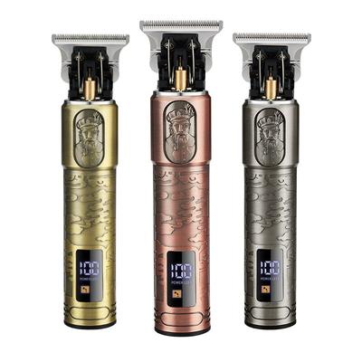 Бритва 12000 об/мин, водонепроницаемая, 0 Gap, винтажный триммер для стрижки волос T9, электрическая машинка для стрижки волос с нулевым зазором и зарядным устройством USB типа C